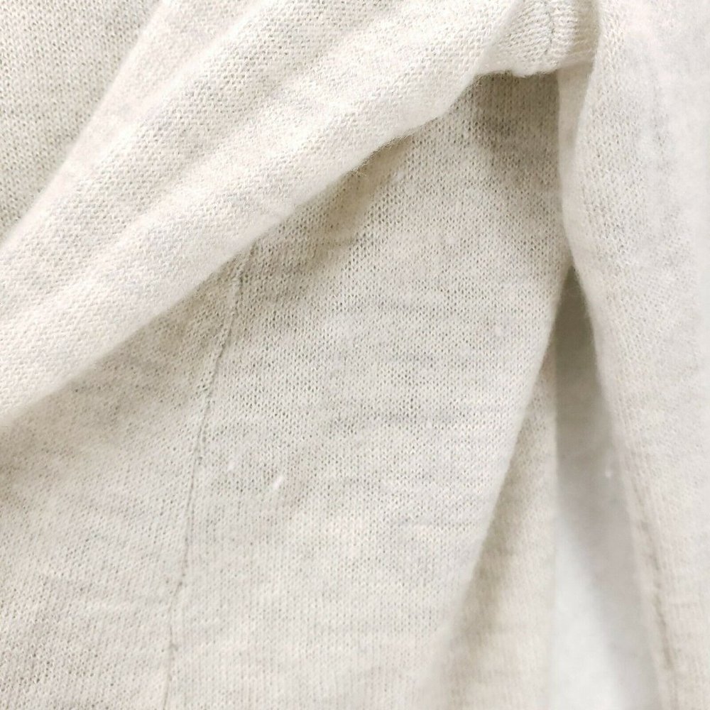 Club Monaco 100% Cashmere Beige Lightweight Knit Top Tie Sleeve Size LARGE - Picture 7 of 7